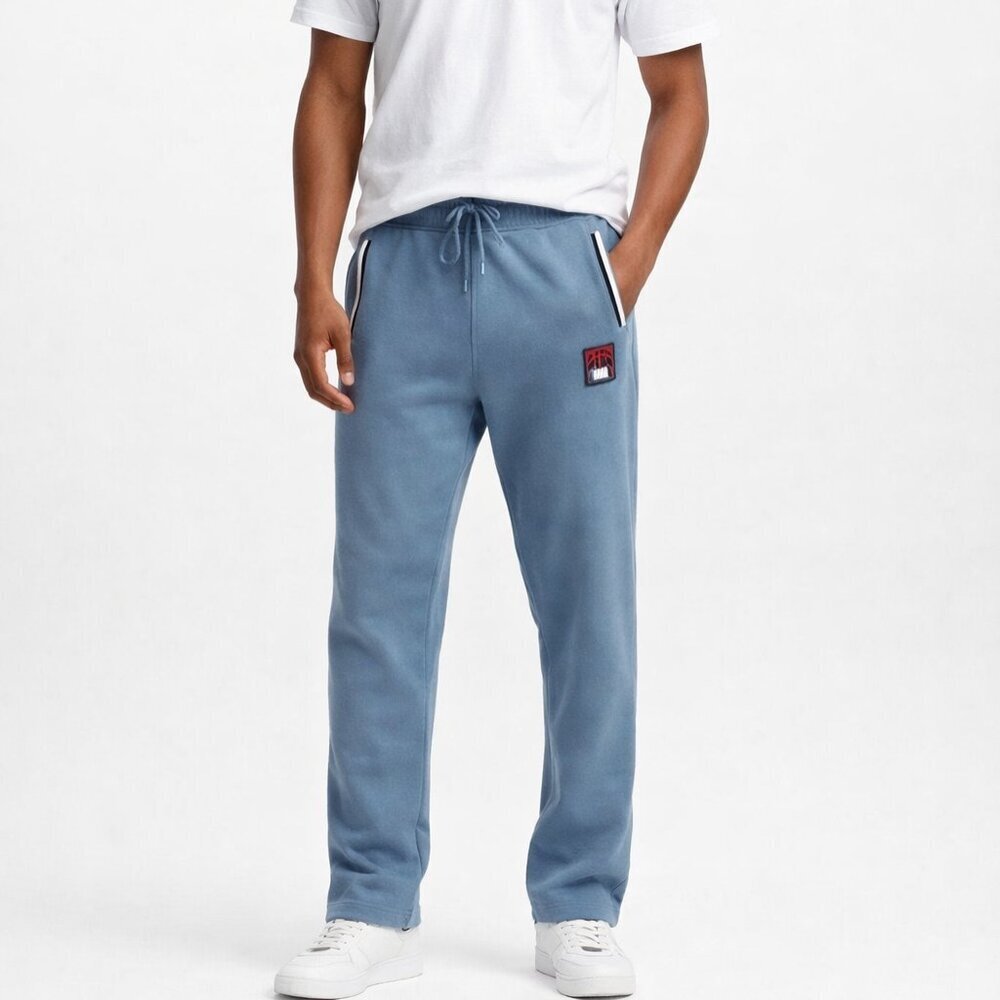 NBA Blue/Gray Athletic Pants with Logo Size M